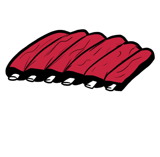Kansas City Chiefs Pork Ribs Logo DIY iron on transfer (heat transfer)